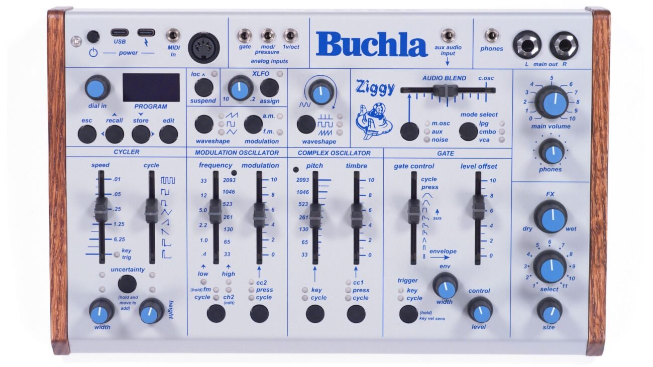“An ‘instrument’ rather than a ‘synthesizer’”: Buchla Ziggy is a desktop analogue West Coast synth available for (just) under $1000