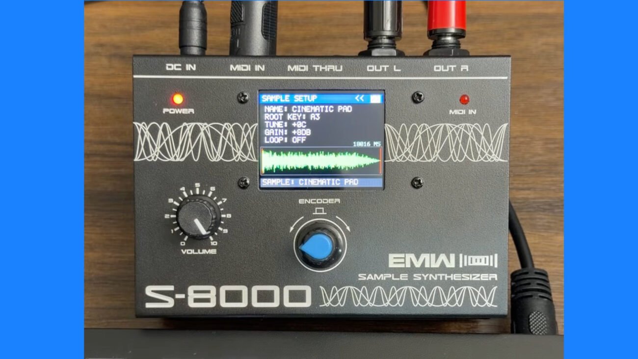 EMW S-8000: compact sample Synthesizer with multi-sample playback