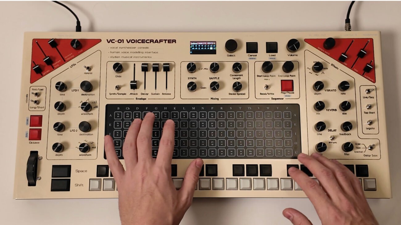 Olydian Musical Instruments VC-01 Voicecrafter: a hybrid vocal Synthesizer with sequencer